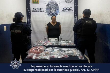 La SSC detuvo a una mujer por presunto robo a comercio en el fraccionamiento Velamar