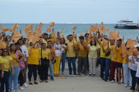 Conmemoran en Playa del Carmen, el Día Internacional de la lucha contra el Cáncer Infantil