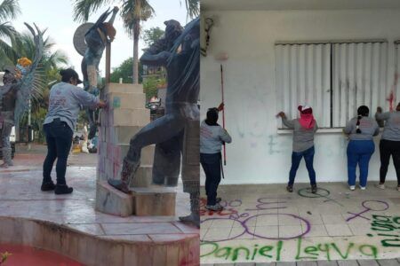 Mujeres pagan “actos vandálicos” del 8M
