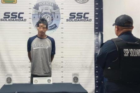 Capturan a depravado sujeto en la Colonia Colisio de Playa del Carmen