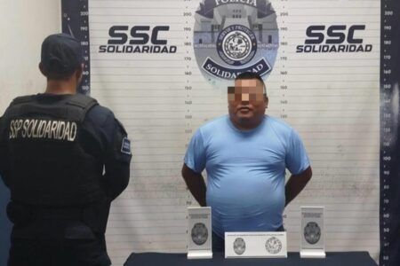Con largo historial de agresor de mujer fue detenido el tabasqueño Miguel Ángel “N” en Playa del Carmen