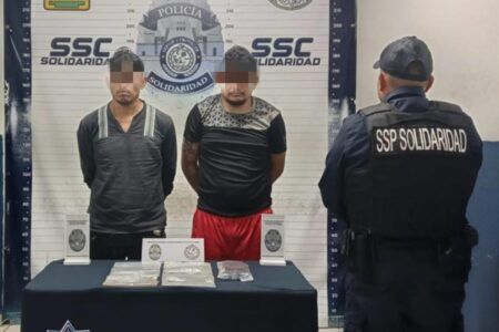 Se disputaban 100 dosis de drogas sintéticas cuando les cayó la policía en Villas del Sol