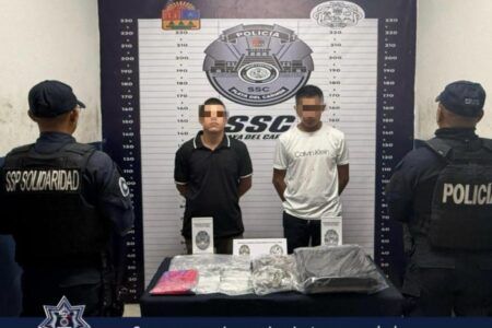 Caen dos con supuestas drogas en la Nicte Ha, dice la policía