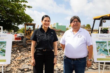 Histórica inversión de Estefanía Mercado en repavimentación de avenida Mayapán
