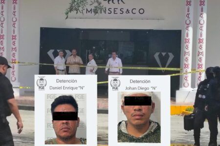 Capturan a dos asaltantes de joyería en Puerto Morelos